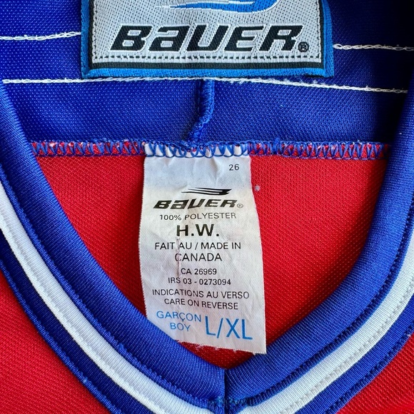 VTG Montreal Rockets QMJHL Bauer Hockey Jersey Boy Size: L/XL - Picture 4 of 5